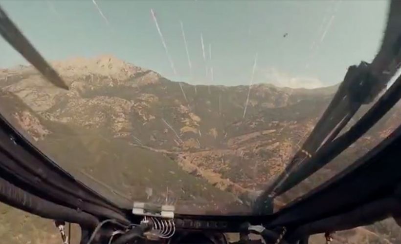 Jandarma ATAK helikopterinin kokpitinden 360 derece açıyla çekilmiş gerçek operasyon görüntüleri