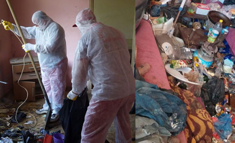 Küçücük evde 1.5 tonluk atık