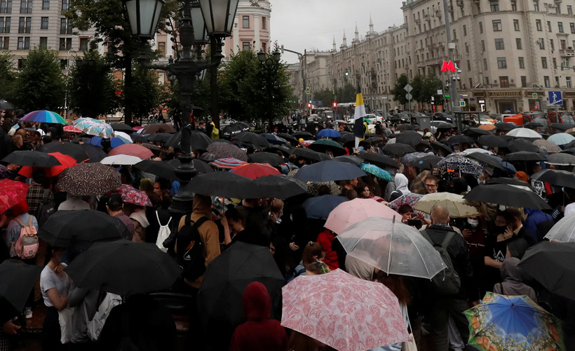 Rusya'da ''Putin'' protestosu