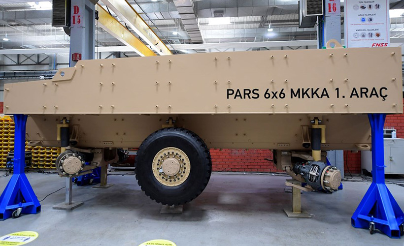 Mayına karşı korumalı Pars'ın yeni modelinin ilk montajı yapıldı