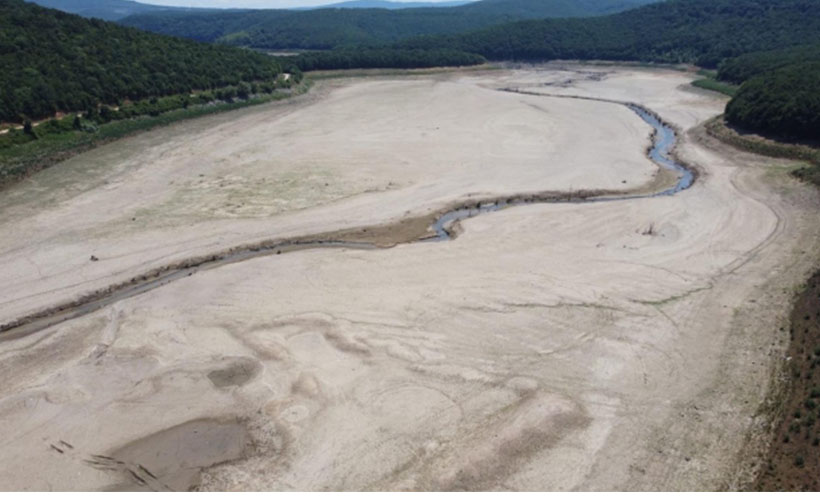 İstanbul'un su ihtiyacını karşılayan Trakya'daki barajlar kurudu