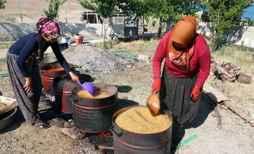 Yozgat'ta kazanlar bulgur için kaynıyor