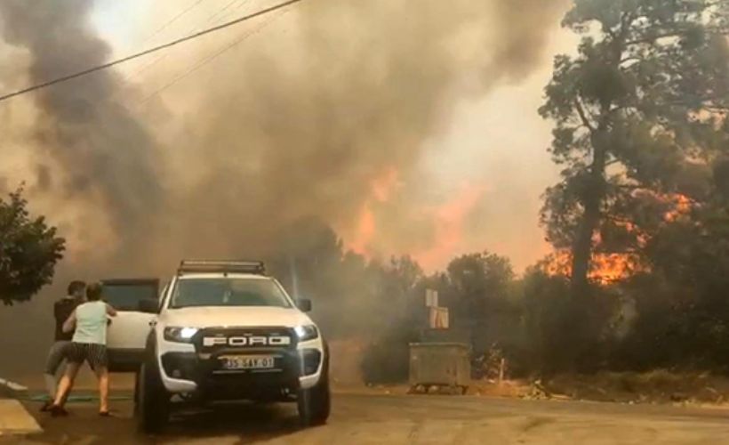 İzmir'de çıkan orman yangını kontrol altına alındı