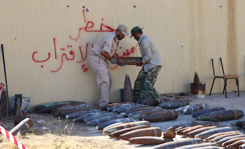 Libya'da 10 ton patlayıcı imha edildi