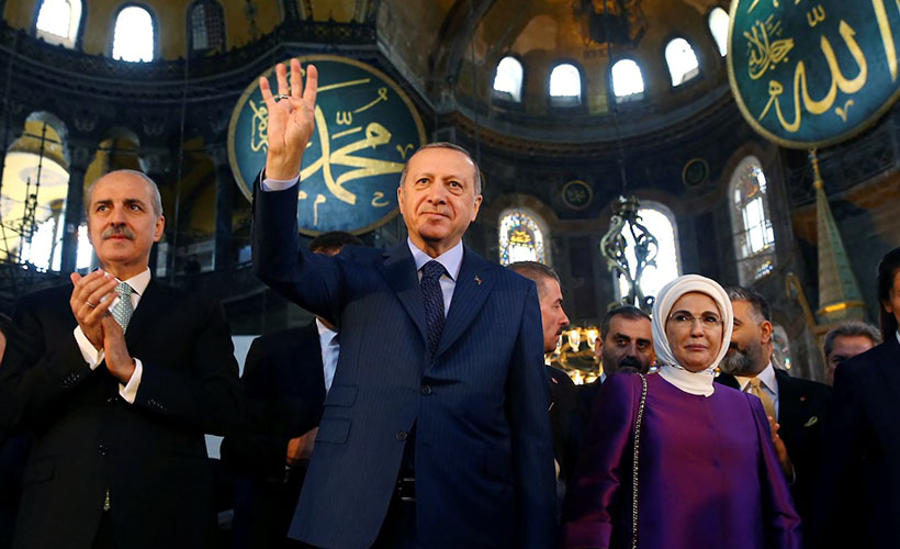 Erdoğan'dan, Ayasofya-i Kebir Cami-i Şerifi paylaşımı