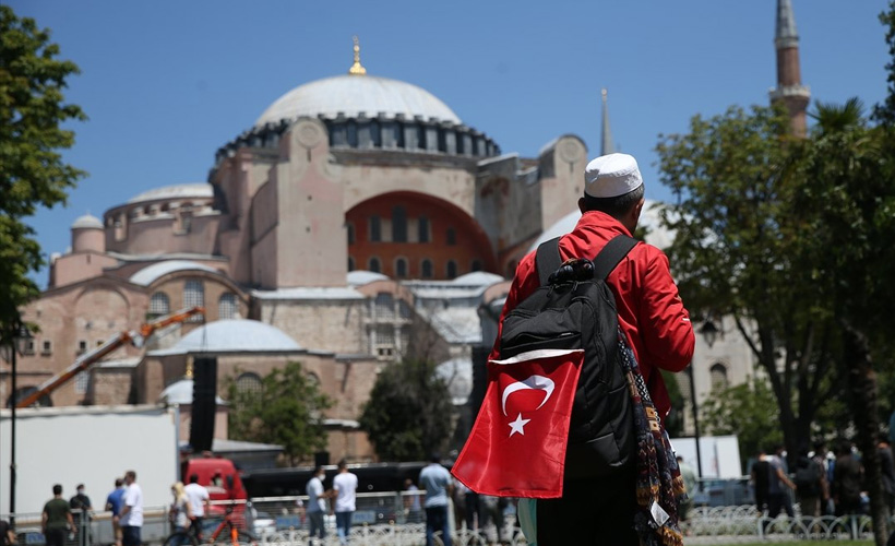 Yunan gazetesinden ''Doğu Akdeniz ve Ayasofya'' karikatürü