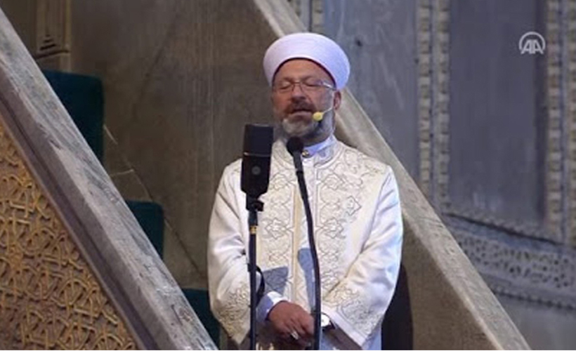 Ayasofya-i Kebir Cami-i Şerifi'nde 86 yıl sonra ilk hutbe okundu