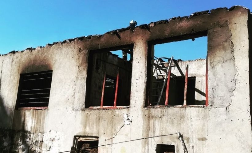 Boş ev alev alev yandı Timeturk Haber