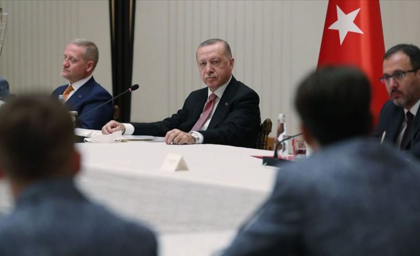 Cumhurbaşkanı Erdoğan, Medipol Başakşehir Futbol Kulubü heyetini kabul etti