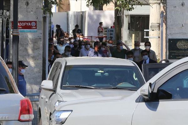 ABD'li heyet Ayasofya-i Kebir Cami-i Şerifi'ni ziyaret etti