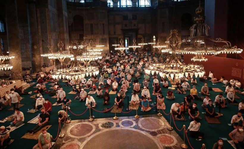 Ayasofya-i Kebir Cami-i Şerifi'nde 86 yıl sonra ilk bayram namazı