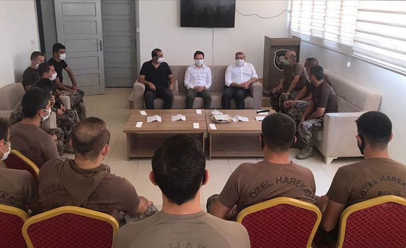 İçişleri Bakanı Soylu, Afrin'deki güvenlik görevlilerinin bayramını kutladı