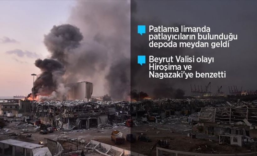 Lübnan'ın başkenti Beyrut'ta patlama
