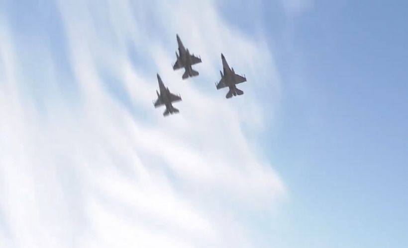 TurAz Kartalı Tatbikatı’nda Türk F-16'larının uçuşu