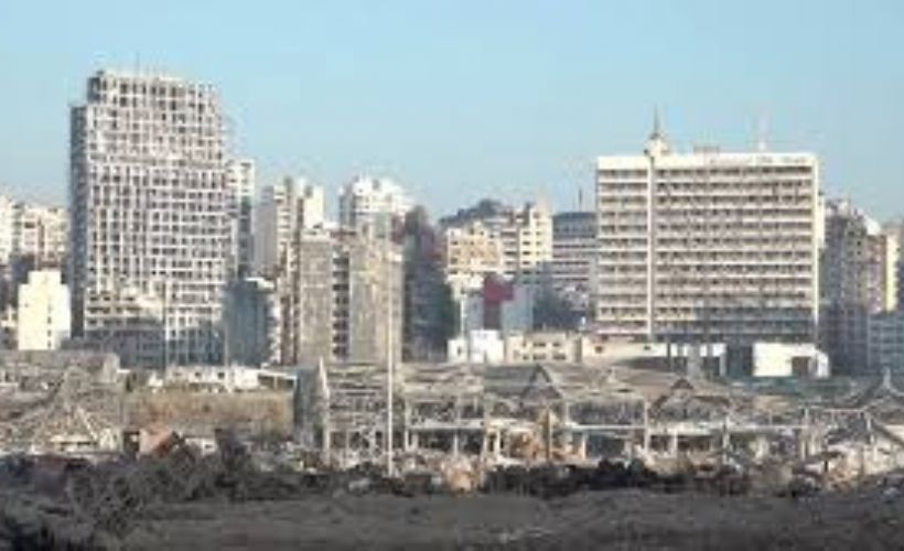 Patlamanın olduğu liman bölgesi görüntülendi