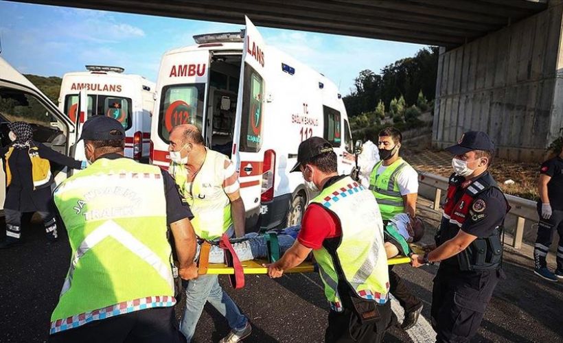 Kuzey Marmara Otoyolu’da otobüs kazası
