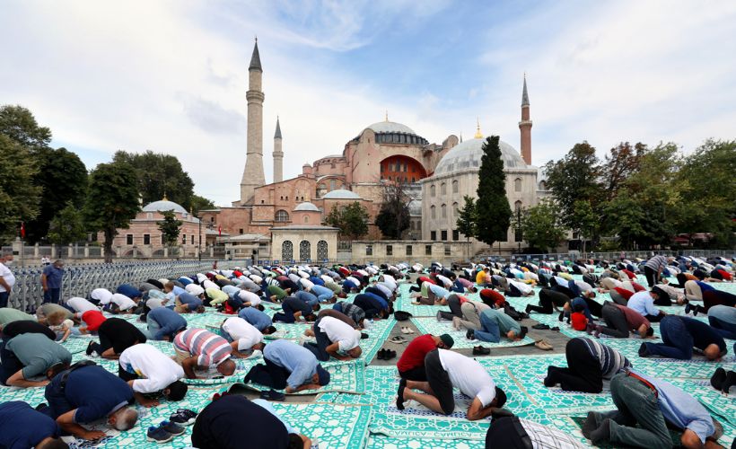 Ayasofya-i Kebir Cami-i Şerifi'ne hafta sonu yoğun ilgi