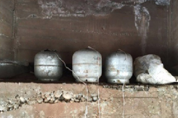 Şırnak'ta köprü altındaki tuzak imha edildi