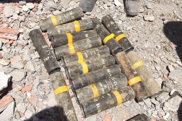 Şırnak'ta ABD yapımı havan mermisi bulundu