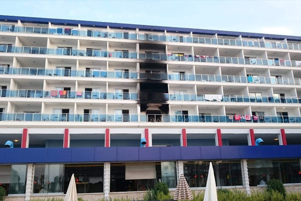 5 yıldızlı otelde yangın: 1 ölü