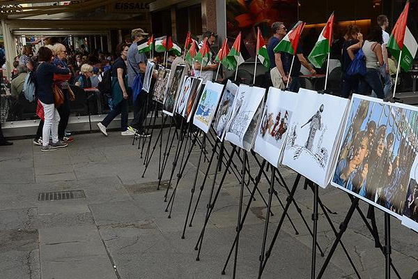Viyana'da İsrail'in Gazze ablukası protesto edildi