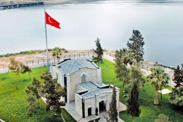 Süleyman Şah Türbesi'nin eski yeri ilk kez görüntülendi