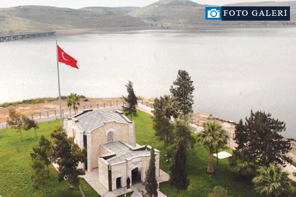 Süleyman Şah türbesinin eski yeri ilk kez görüntülendi