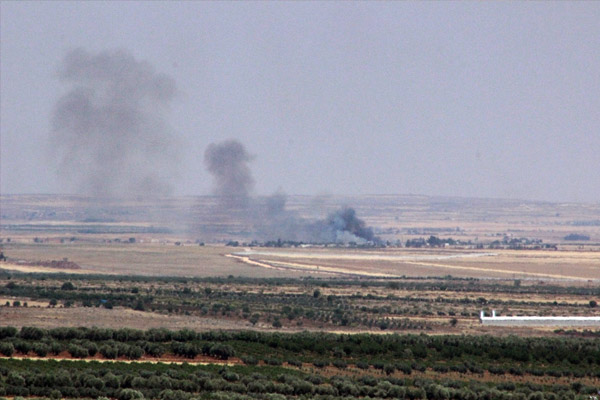 IŞİD karadan ve havadan vuruluyor