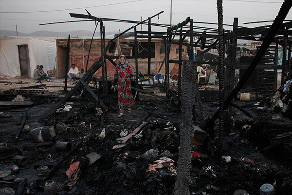 Sığınmacı merkezi yangınında kundaklama şüphesi