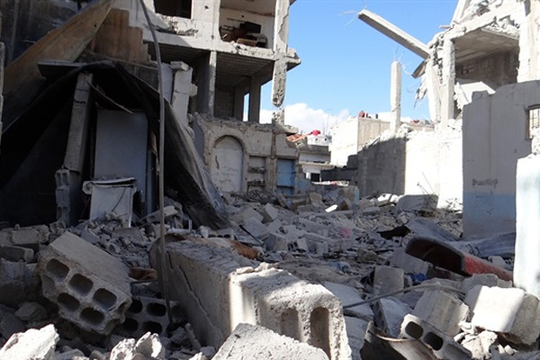 Dareyya'ya 4 yıl sonra ilk kez gıda yardımı ulaştı