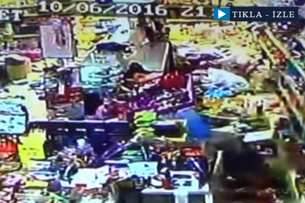 Bingöl’deki deprem anı kamerada