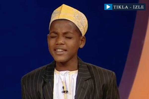Afrikalı çocuktan unutulmaz Kur'an kıraati
