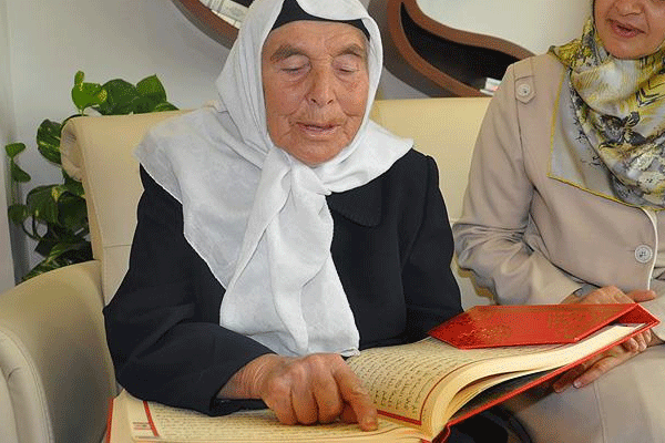 83 yaşında Kur'an azmi