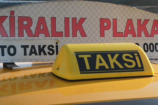 Takside sahte plakayla kiralama vurgunu