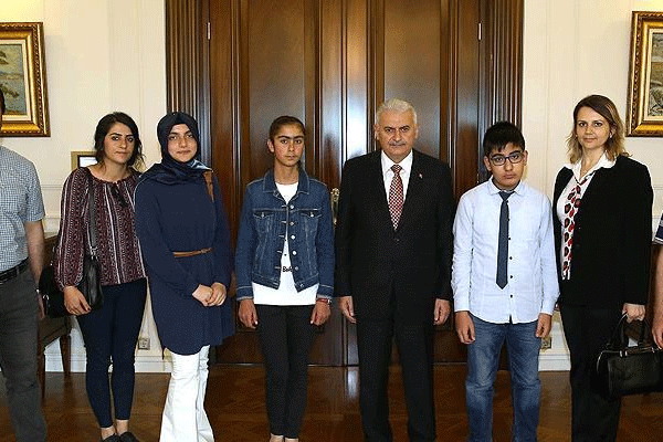 Başbakan Yıldırım, 'şampiyonları' ağırladı