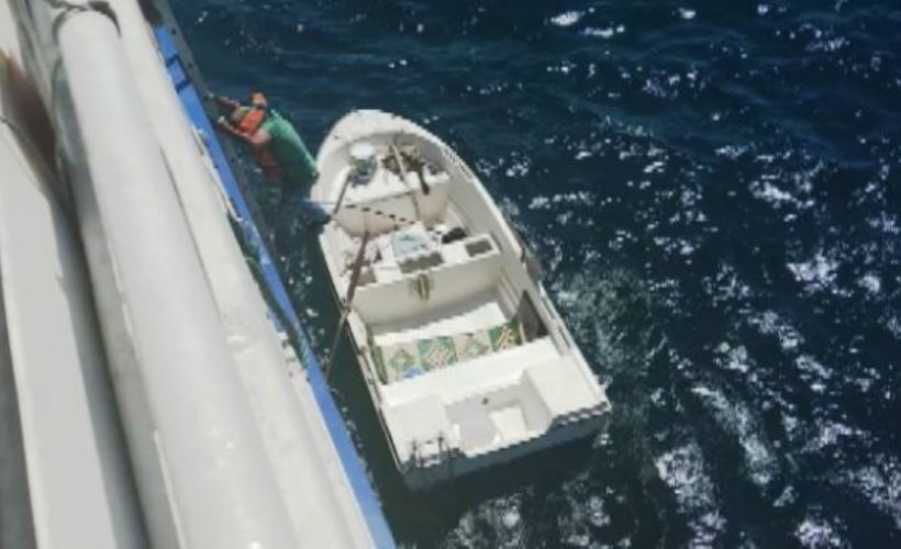 Teknesiyle denize açılan şahıs 4 gün denizde mahsur kaldı