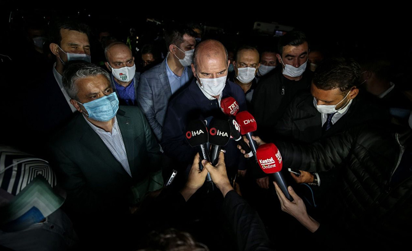Bakan Soylu sel felaketi bölgesinde: 3 kişi hayatını kaybetti