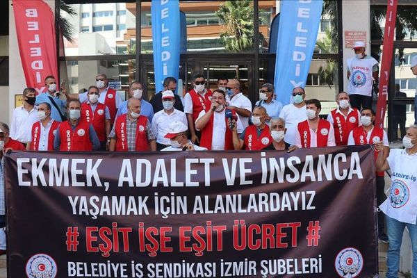İzmir Büyükşehir Belediyesine grev kararı asıldı