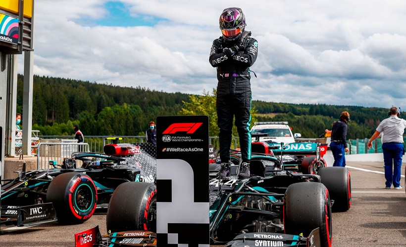 F1 Belçika Grand Prix'sini Hamilton kazandı