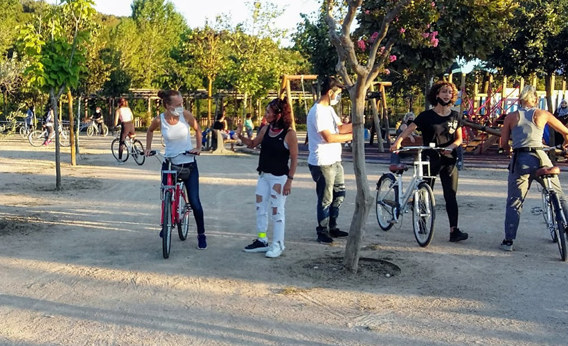 Göktürk'te bisiklet eğitimi