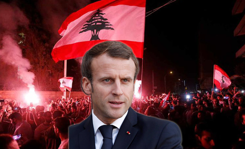 Macron, Lübnanlı sanatçı Feyruz'un evi önünde protesto edildi