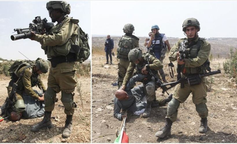 İsrail askerlerinin Filistinli yaşlı adama uyguladığı şiddet ABD'deki George Floyd olayını hatırlattı