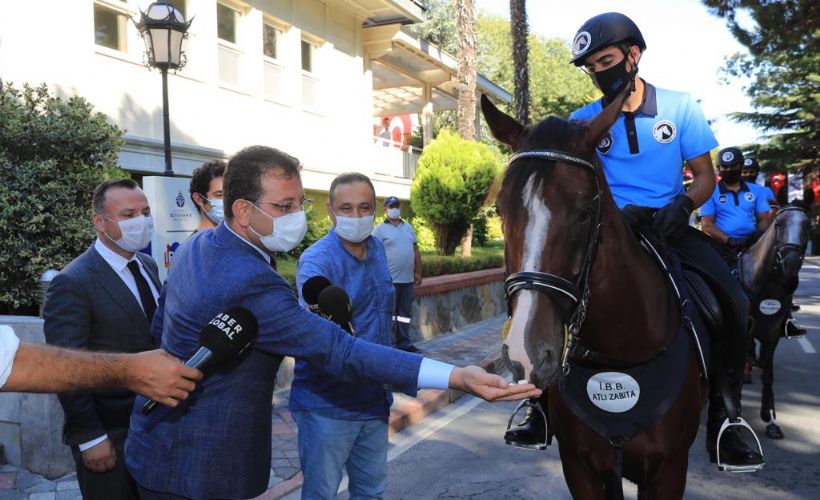 Atlı Zabıta Birimi ile tanışan İmamoğlu: İstanbul'a da böyle bir simge yakışır