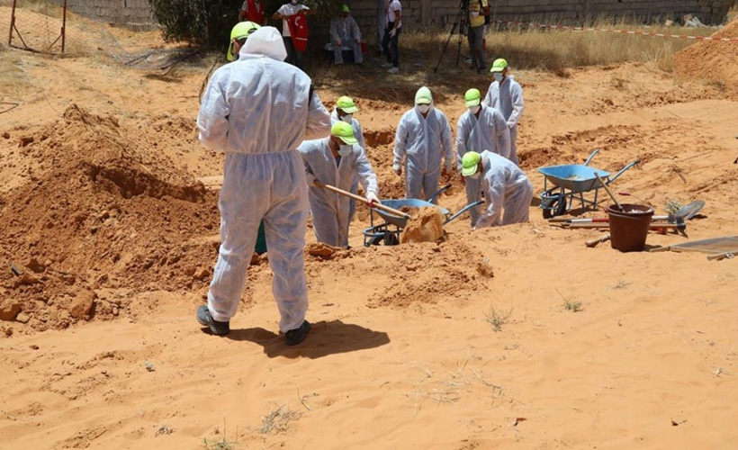 Libya'da bir toplu mezar daha bulundu