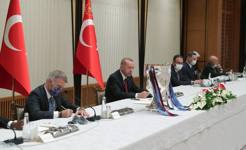 Cumhurbaşkanı Erdoğan, Trabzonspor heyetini kabul etti