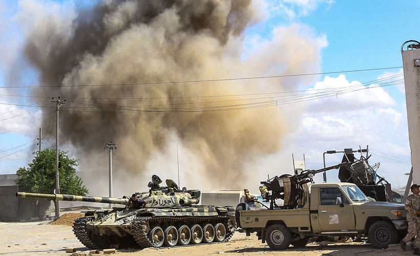 Libya ordusu, Hafter milislerine ait helikopter ele geçirdi