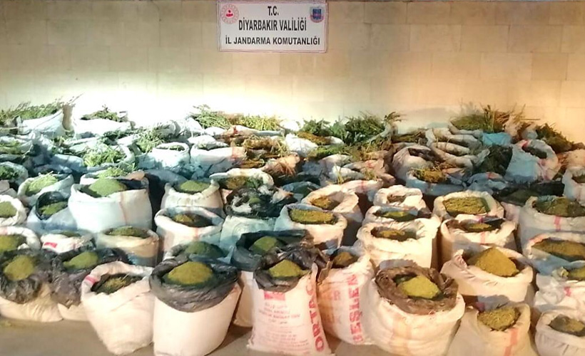 Diyarbakır'da dev operasyon: 5 ton esrar, 14 milyon kök kenevir ele geçirildi