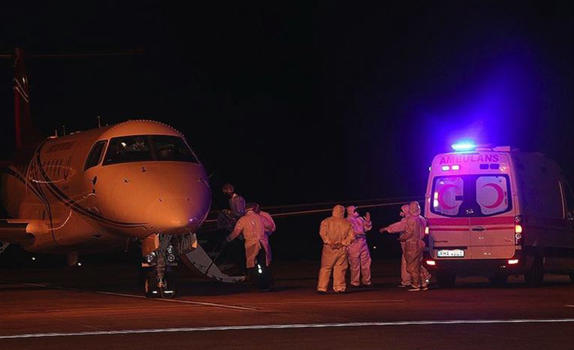 KKTC’deki Kovid-19 hastalarının Türkiye’ye nakli başladı