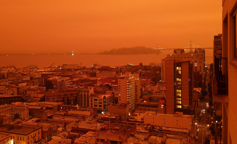 San Francisco kızıla boyandı