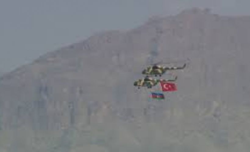 Türk ve Azerbaycan helikopterleri Nahçıvan’da uçuş gerçekleştirdi